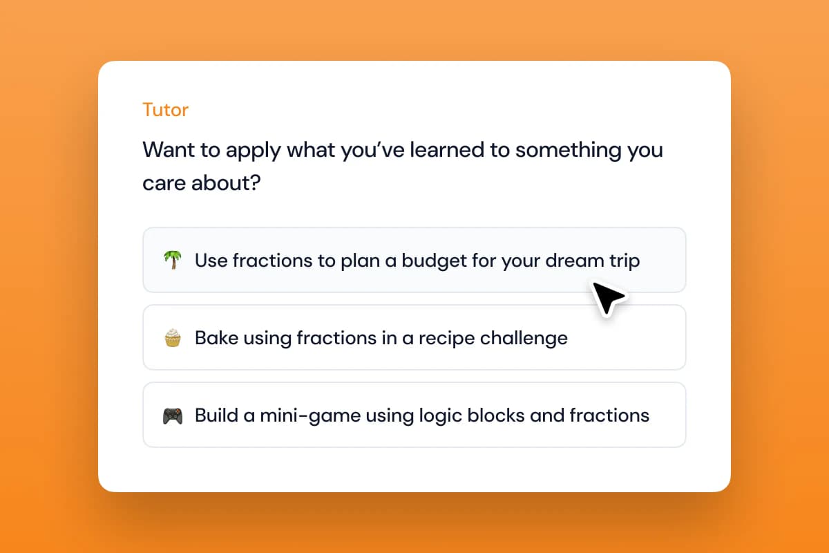 Personalized learning dashboard
