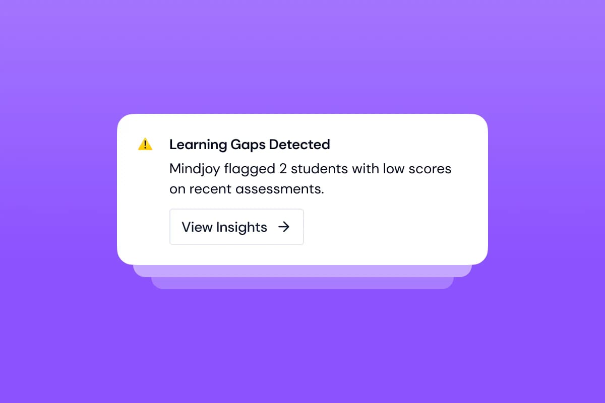 Educator analytics dashboard showing teaching impact insights