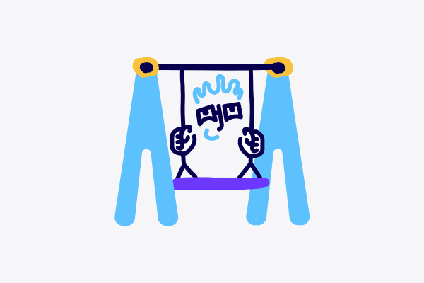 Students participating in interactive learning activities